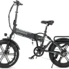 Электровелосипед фэтбайк SAMEBIKE XWLX09 (500 Вт; 10 А/час; 48 В 35 км/час), колеса 20х4", с ручкой газа, черный