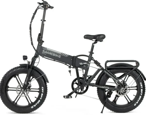 Электровелосипед фэтбайк SAMEBIKE XWLX09 (500 Вт; 10 А/час; 48 В 35 км/час), колеса 20х4", с ручкой газа, черный