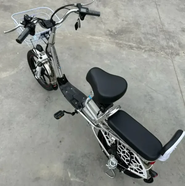 Вантажний електровелосипед Minako V.12 LUX (18", 600W, 60V, 18Ah, 50 км/год) - модель 2023 року з усиленим аккумулятором