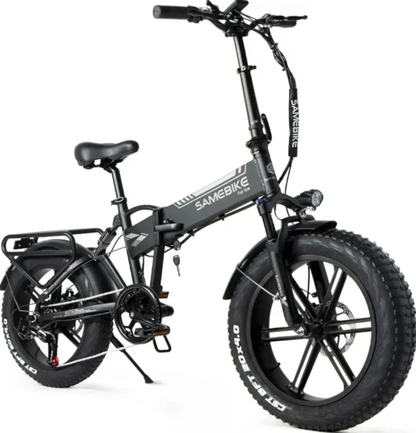 Электровелосипед фэтбайк SAMEBIKE XWLX09 (500 Вт; 10 А/час; 48 В 35 км/час), колеса 20х4", с ручкой газа, черный