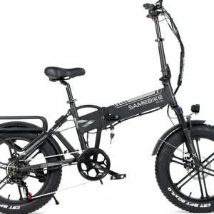 Електровелосипед фетбайк SAMEBIKE XWLX09 (500 Вт; 10 А/год; 48 В 35 км/год), колеса 20х4", з ручкою газу, чорний