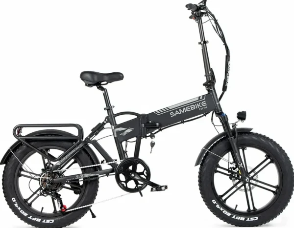 Электровелосипед фэтбайк SAMEBIKE XWLX09 (500 Вт; 10 А/час; 48 В 35 км/час), колеса 20х4", с ручкой газа, черный