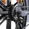 Електровелосипед фетбайк Engwe X-20 Dual Batteries (750 Вт; 14,4 А*год+7,8 А*год; 48 В, 45 км/год), колеса 20х4", з ручкою газу, чорний