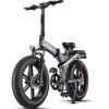 Електровелосипед фетбайк Engwe X-20 Dual Batteries (750 Вт; 14,4 А*год+7,8 А*год; 48 В, 45 км/год), колеса 20х4", з ручкою газу, сірий Электровелосипед фетбайк Engwe X-20 Dual Batteries (750 Вт; 14,4 А*ч+7,8 А*ч; 48 В, 45 км/час), колеса 20х4", с ручкой газа, серый