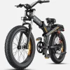 Електровелосипед фетбайк ENGWE X-24 Dual Batteries (1000 Вт; 19,2 А/год+10 А/год; 48 В, 45 км/год), колеса 24х4", з ручкою газу, чорний Электровелосипед фэтбайк ENGWE X-24 Dual Batteries (1000 Вт; 19,2 А/ч+10 А/ч; 48 В, 45 км/час), колеса 24х4", с ручкой газа, черный