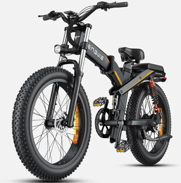 Електровелосипед фетбайк ENGWE X-24 Dual Batteries (1000 Вт; 19,2 А/год+10 А/год; 48 В, 45 км/год), колеса 24х4", з ручкою газу, чорний Электровелосипед фэтбайк ENGWE X-24 Dual Batteries (1000 Вт; 19,2 А/ч+10 А/ч; 48 В, 45 км/час), колеса 24х4", с ручкой газа, черный
