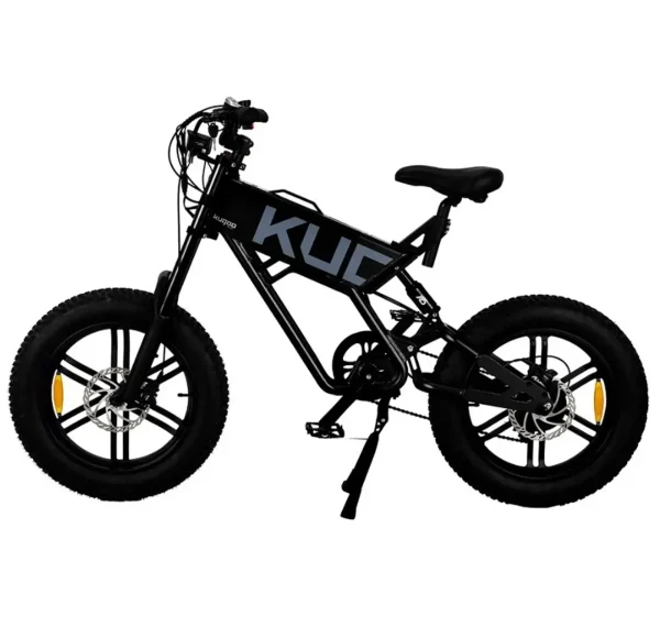 Електровелосипед фетбайк KUGOO T-01, (500 Вт; 13 А/год; 48 В, 20 км/год), колеса 20х4", з ручкою газу, чорний Электровелосипед фэтбайк KUGOO T-01, (500 Вт; 13 А/час; 48 В, 20 км/час), колеса 20х4", с ручкой газа, черный