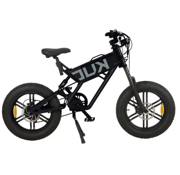 Електровелосипед фетбайк KUGOO T-01, (500 Вт; 13 А/год; 48 В, 20 км/год), колеса 20х4", з ручкою газу, чорний Электровелосипед фэтбайк KUGOO T-01, (500 Вт; 13 А/час; 48 В, 20 км/час), колеса 20х4", с ручкой газа, черный