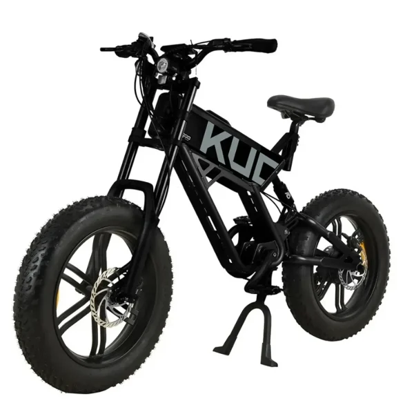 Електровелосипед фетбайк KUGOO T-01, (500 Вт; 13 А/год; 48 В, 20 км/год), колеса 20х4", з ручкою газу, чорний Электровелосипед фэтбайк KUGOO T-01, (500 Вт; 13 А/час; 48 В, 20 км/час), колеса 20х4", с ручкой газа, черный