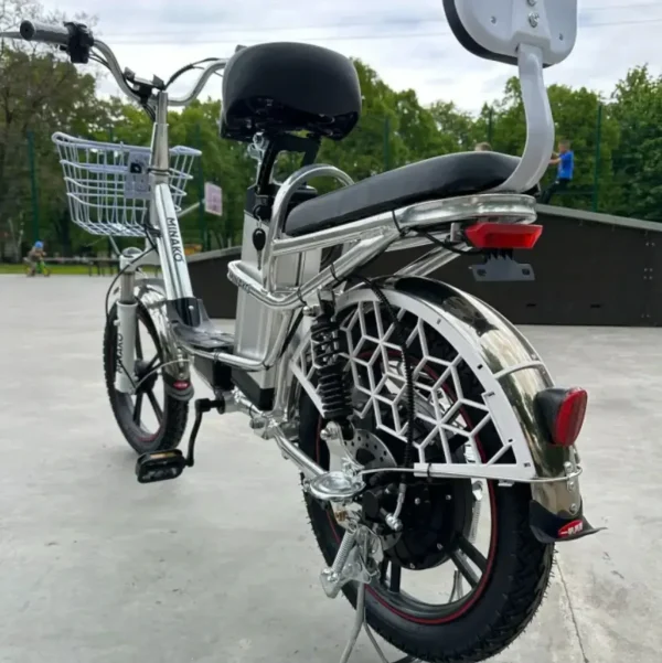 Електровелосипед MINAKO V8 PRO (18", 500W, 48V, 13Ah, 45 км/год) - модель 2023 року із заднім амартизатором