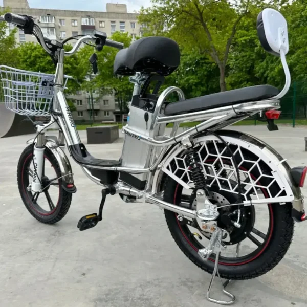 Електровелосипед MINAKO V8 PRO (18", 500W, 48V, 13Ah, 45 км/год) - модель 2023 року із заднім амартизатором